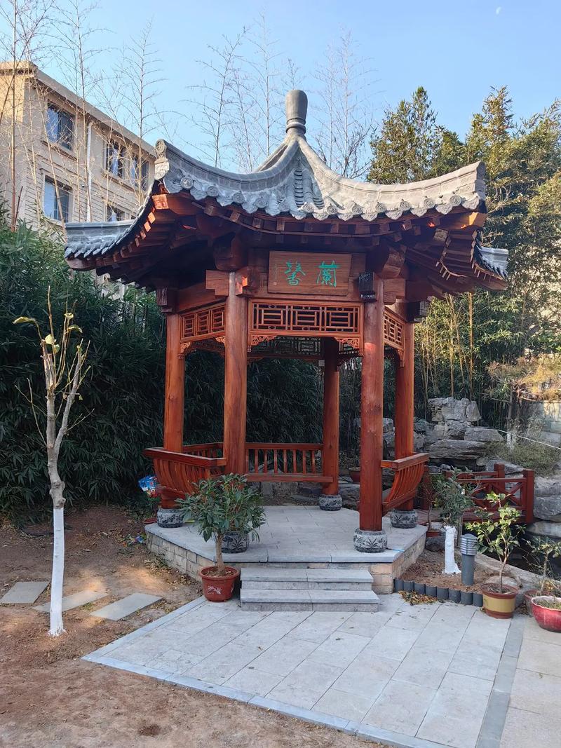 亭子#長(zhǎng)廊#仿古建筑 #園林景觀工程 #古建青磚青瓦磚雕